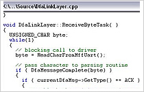 Diagram of C++ code snippet